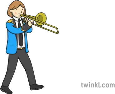  Trombone Player Illustration Twinkl Illustration Png Trombone Png