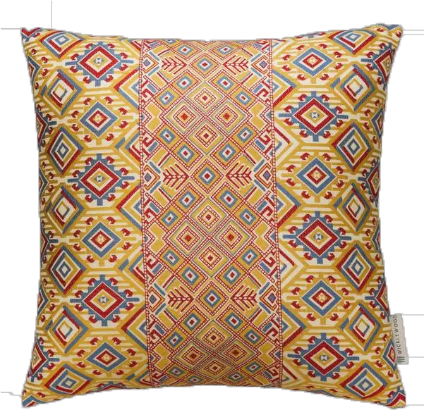  Nahuala Square Pillow Yellow Multi Decorative Png Yellow Square Png