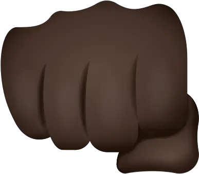  Oncoming Fist Dark Skin Tone Icon Fist Png Fist Emoji Transparent