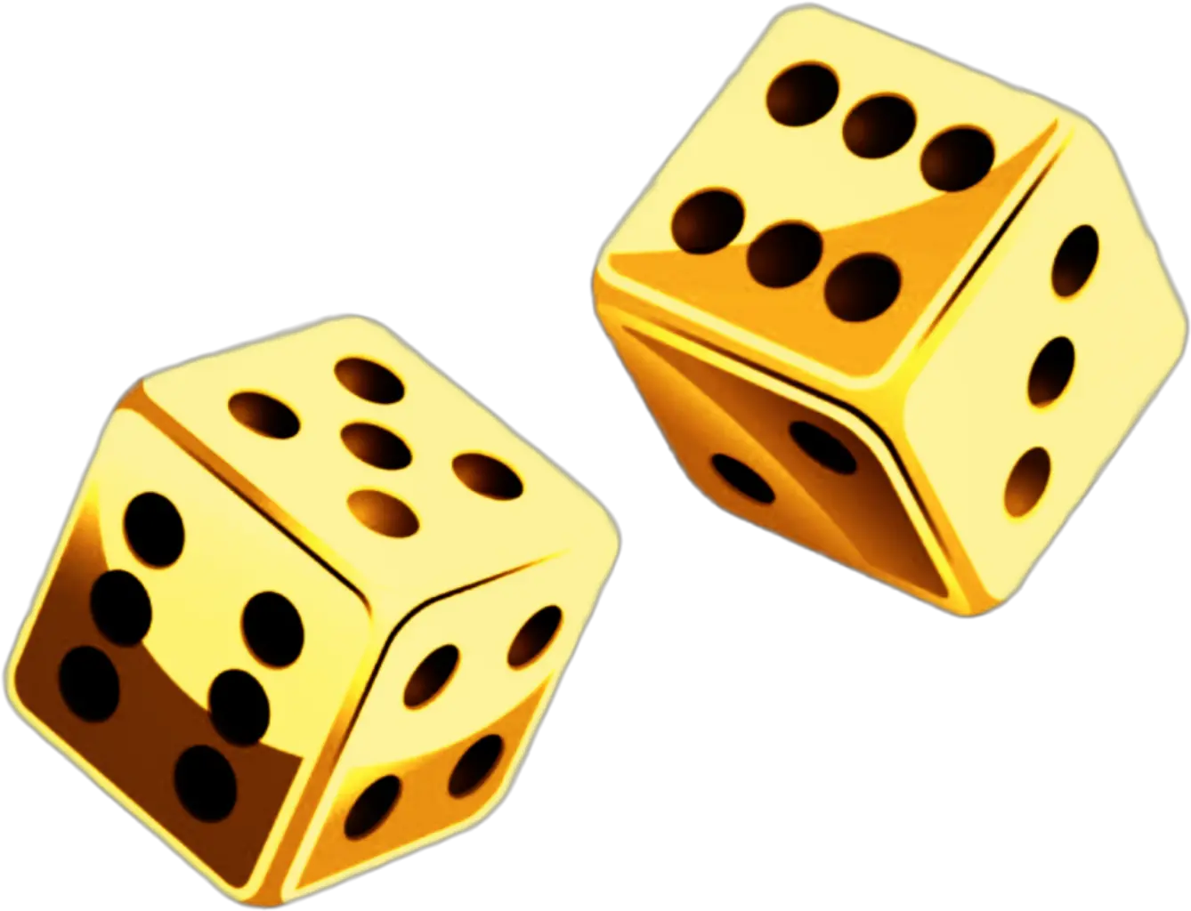  1024 X 784 0 Gold Dice Png Dice Transparent Background