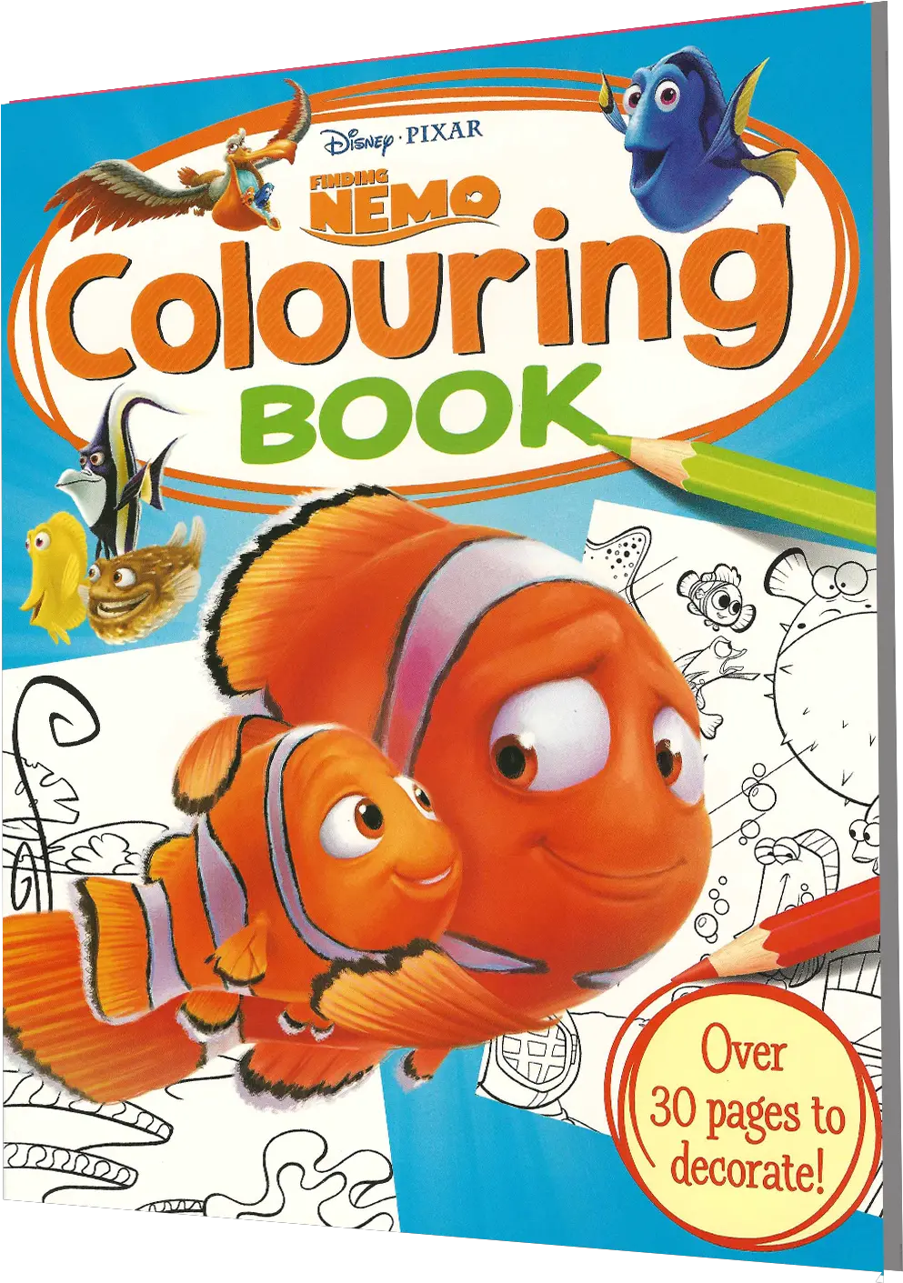  Disney Coloring Book Finding Nemo Disney Pixar Simply Colouring Book Png Nemo Png