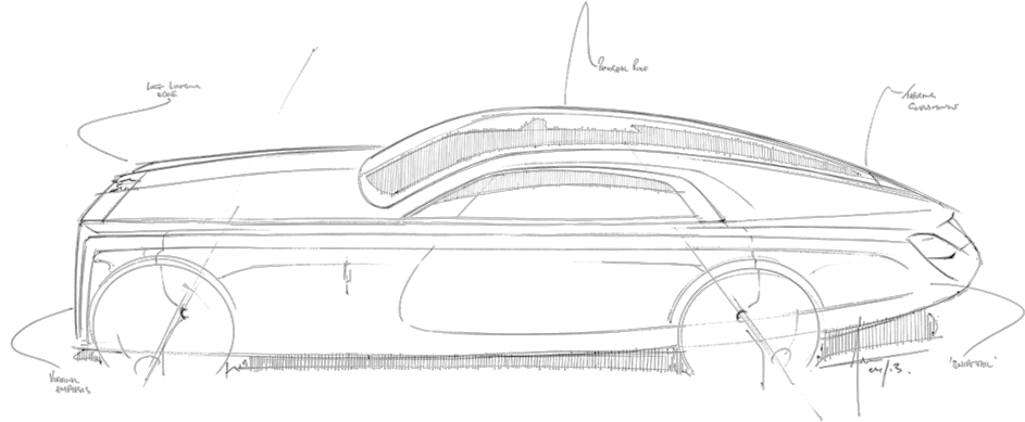  The 13 Million Bespoke Rolls Royce Sweptail U2014 Blacklist Sketch Png Rolls Royce Png
