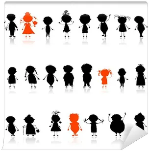  Wall Mural People Icon Silhouettes Of Avatar Pixersus Png Person Icon Silhouette