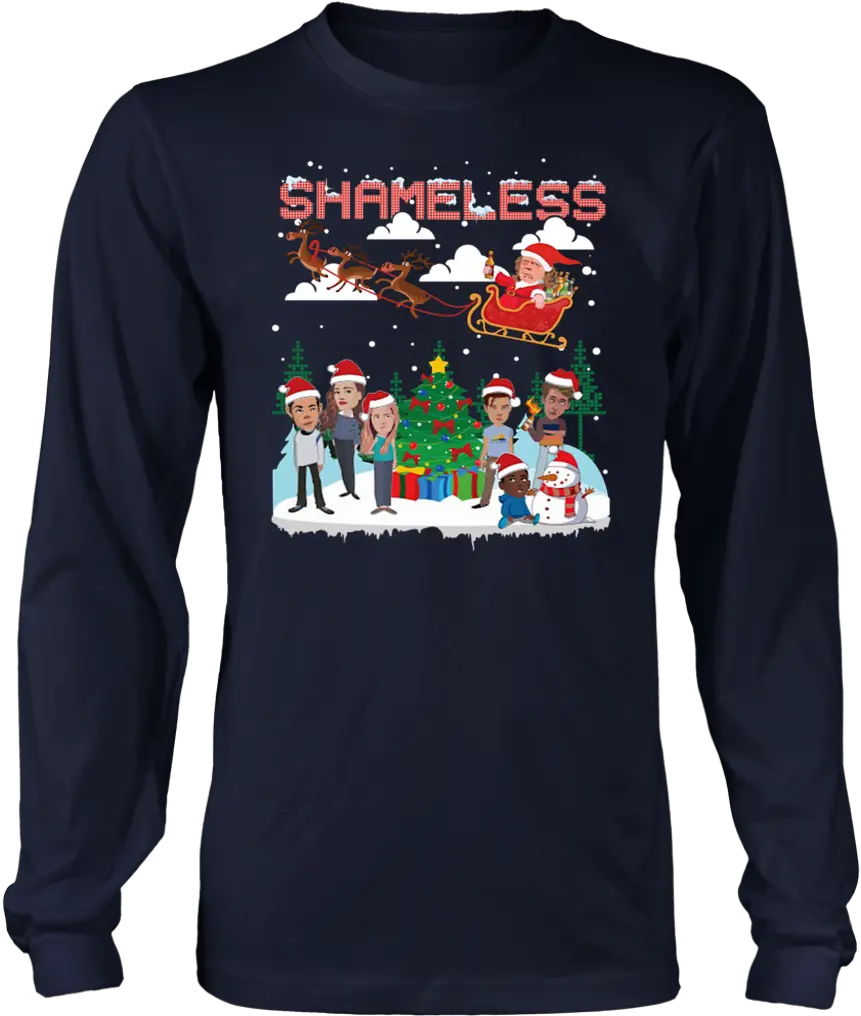  Download Hd Christmas Shameless Frank Metallica Long Sleeve Png Tik Tok Png