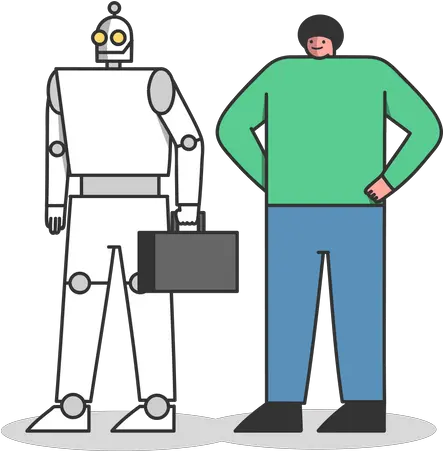  Human Robot Icon Download In Flat Style Ai Png Robot Icon Pack