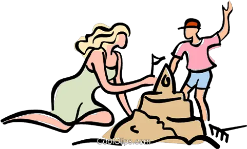  Royalty Free Vector Clip Art Illustration Png Sand Castle Png