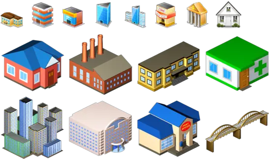  Download Pretty Urban Building Icons Building Stencil Building Icon For Visio Png Visio Phone Icon