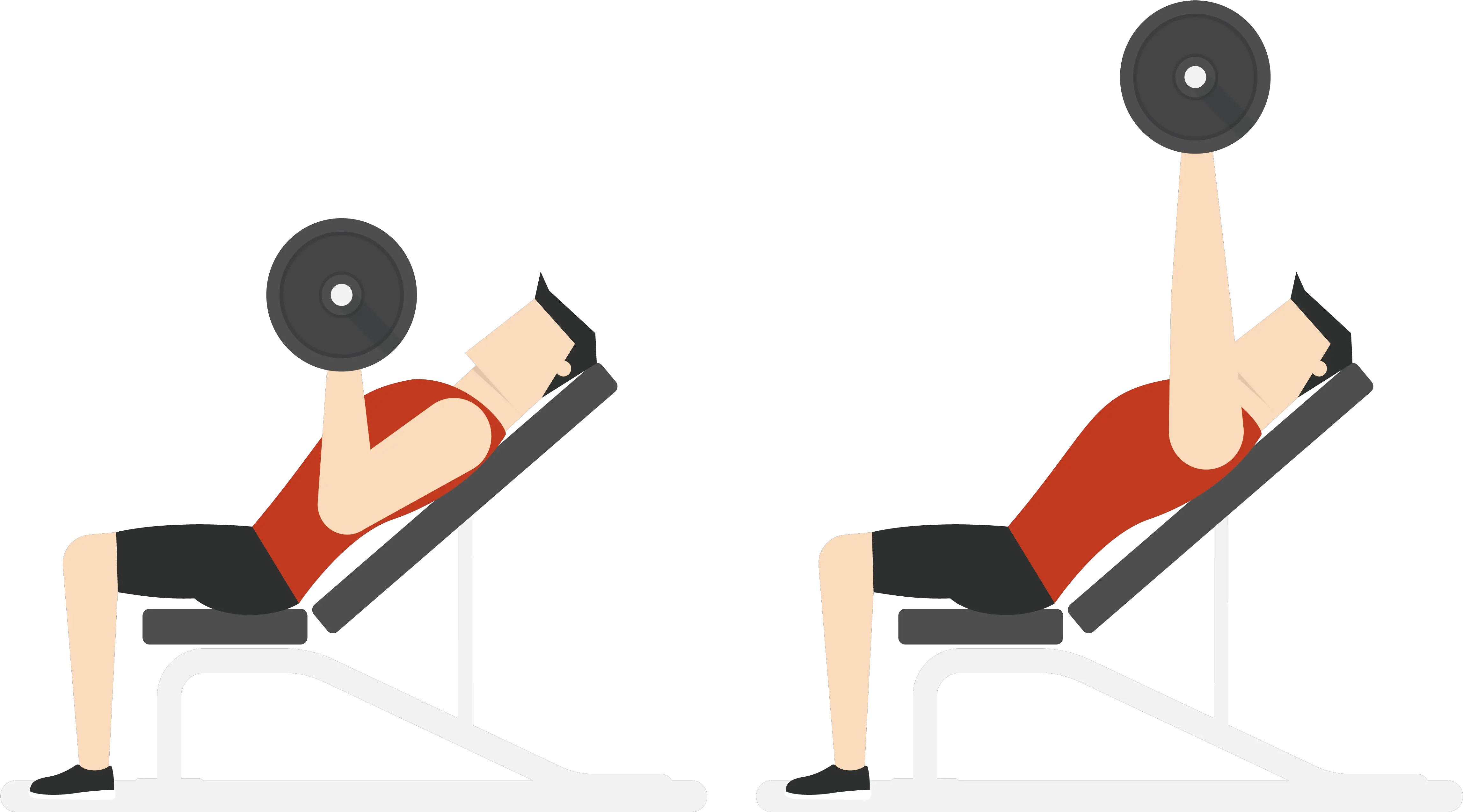  Fitness Vector Png Physical Exercise Euclidean Vector Bench Press Cartoon Png Gym Png