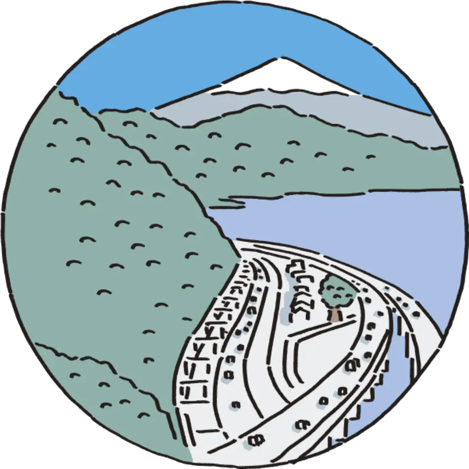  Satta Passshizuoka Tokaido Town Walk Dot Png Mt Fuji Icon