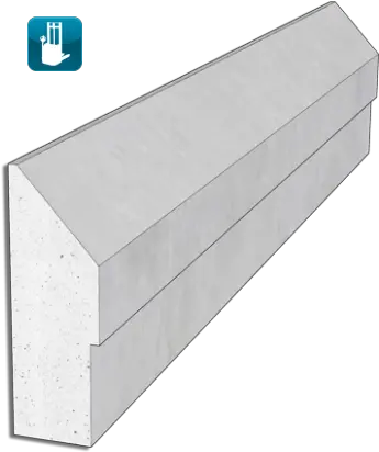  Hygienic Wall Protection Ip30rbt Natural Kerb Polysto Solid Png Na Icon