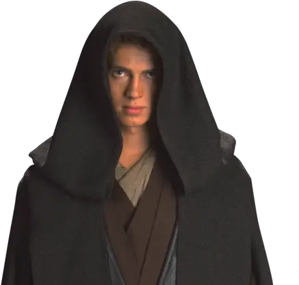  Anakin Skywalker With Hood Png Image Darth Vader Hood Png