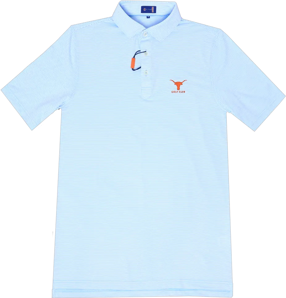  Stitch Golf Ut Ascari Stripe Polo U2014 The University Of Texas Club Polo Shirt Png Stitch Png