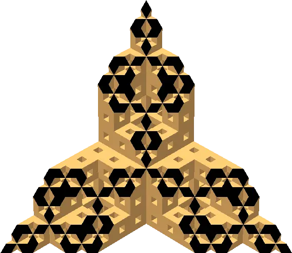  Menger Sponge Diagonal Section 48 Illustration Png Sponge Png