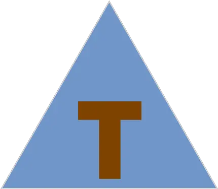  Sea Transport Sections Aamc 1918 Cross Png Blue Triangle Png