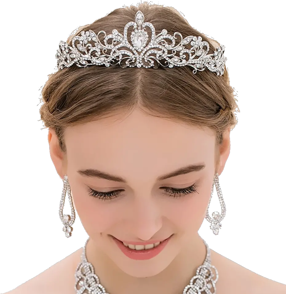  Ainameisi Fashion Bridal Wedding Crown Princess Rhinestone Headband Crystal Tiaras And Crowns Hairband Hair Jewelry Accessories Princess Crown Headband Png Tiara Transparent