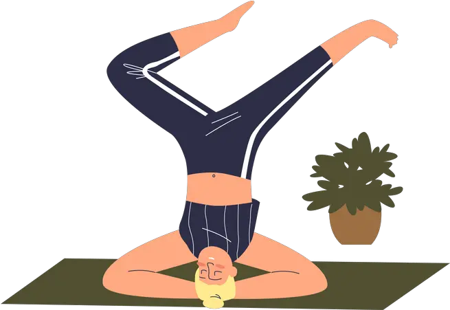  Headstand Icon Download In Flat Style Ejercicios Fisicos De Equilibrio Png Pose Icon