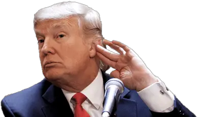  Donald Trump Listening Png Transparent Donald Trump Trump Png