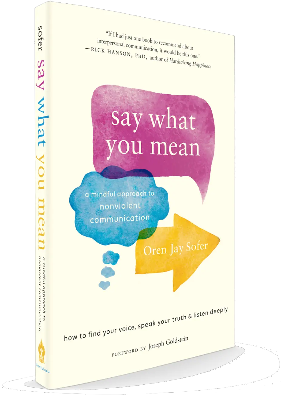  Oren Jay Sofer Nonviolent Communication Say What You Mean Png Communication Png