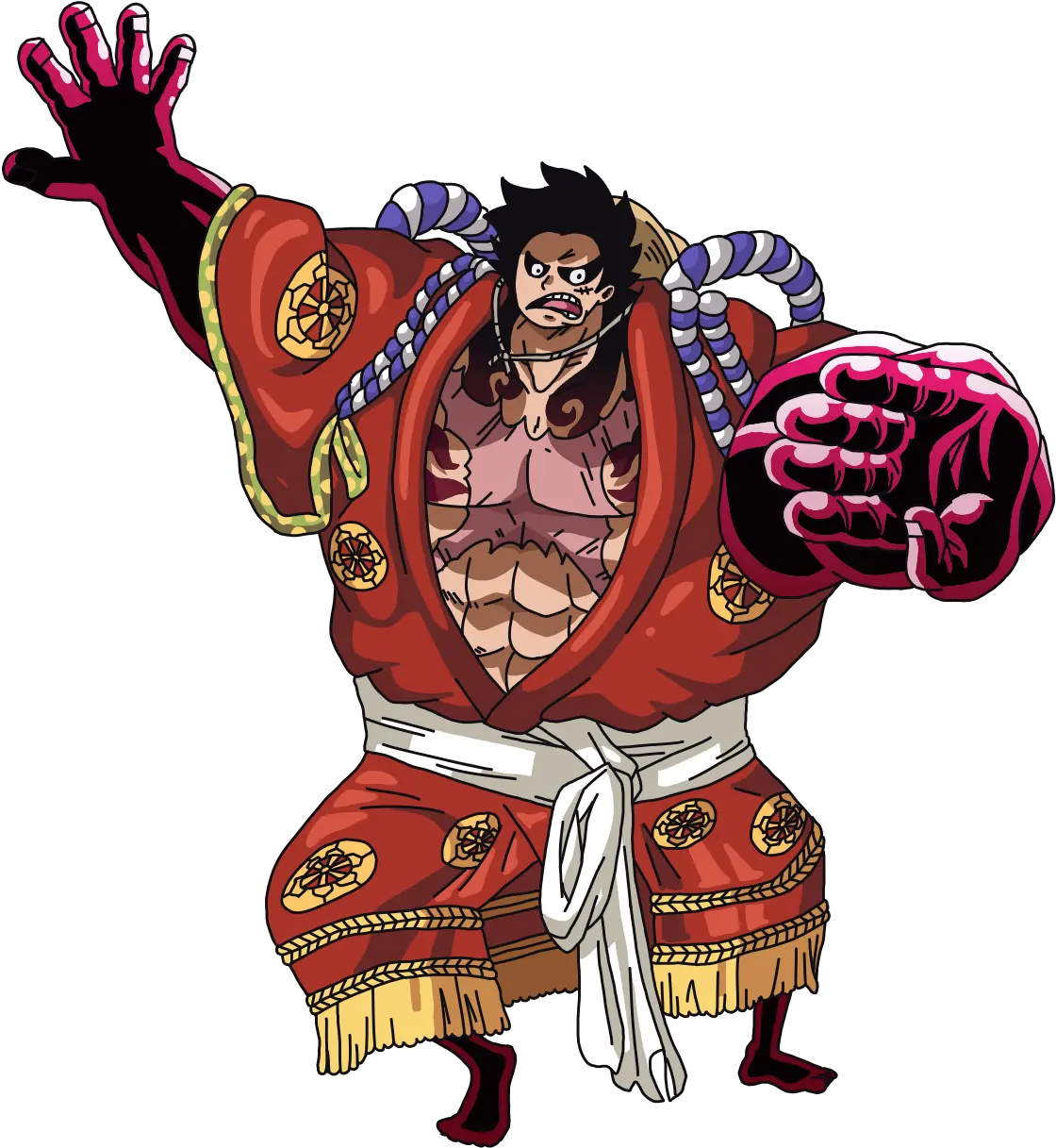  Kabuki Gear 4th Luffy Onepiece Luffy Gear 4 Png Luffy Png