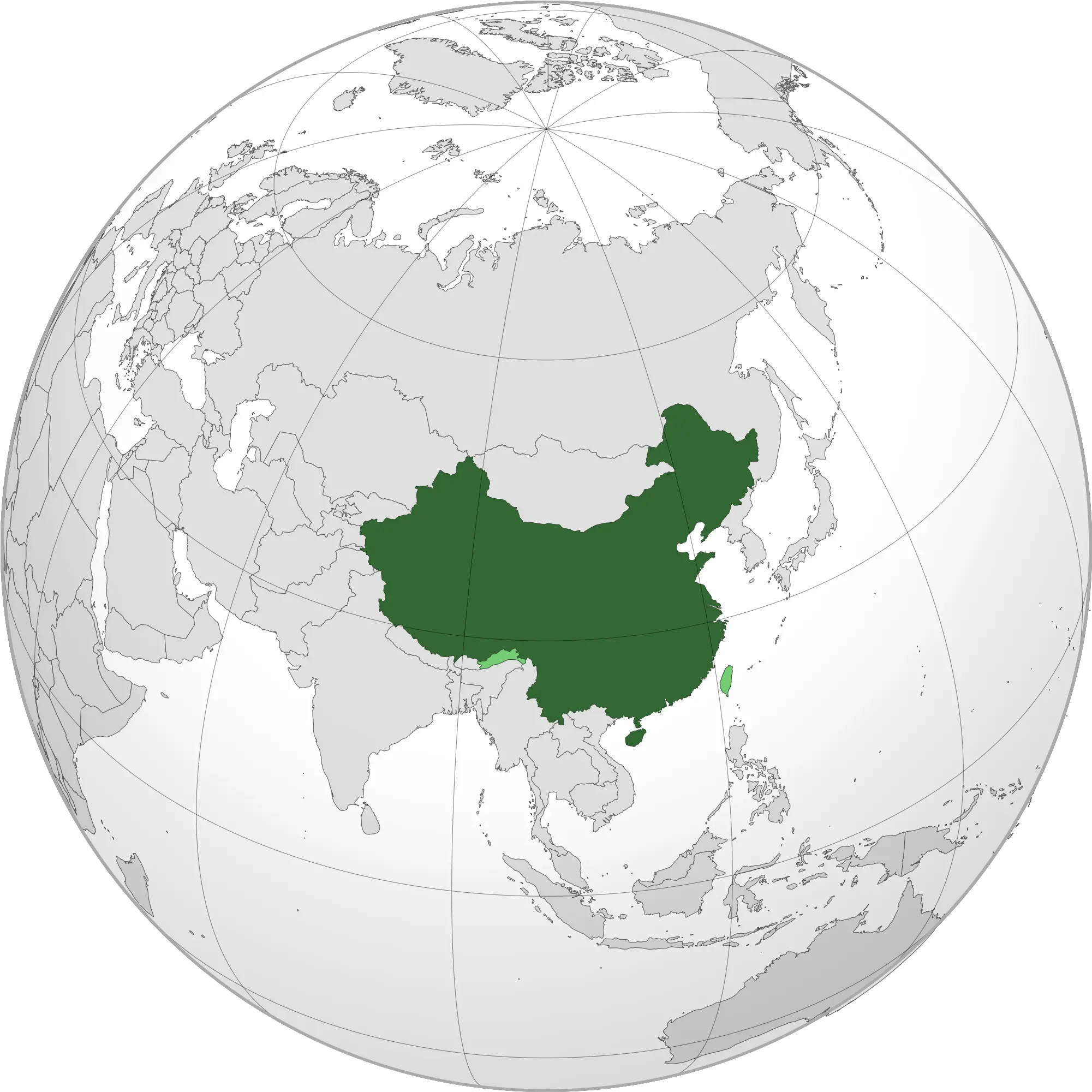  Download World Map China Location Of China Map On Globe Png China Map Png