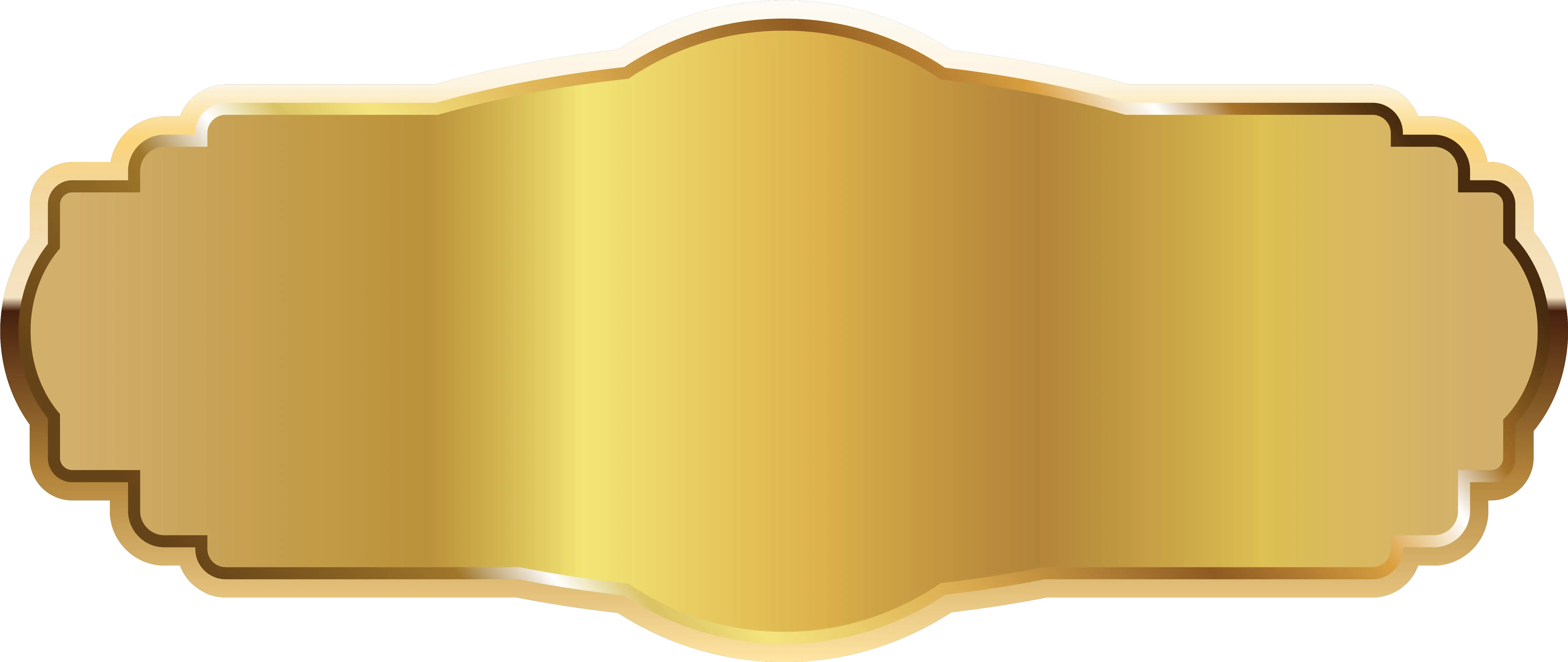  Plaque Clipart Golden Gold Label Png Plaque Png