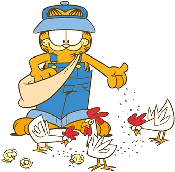  Garfield With Hen Desicommentscom Cartoon Png Garfield Png