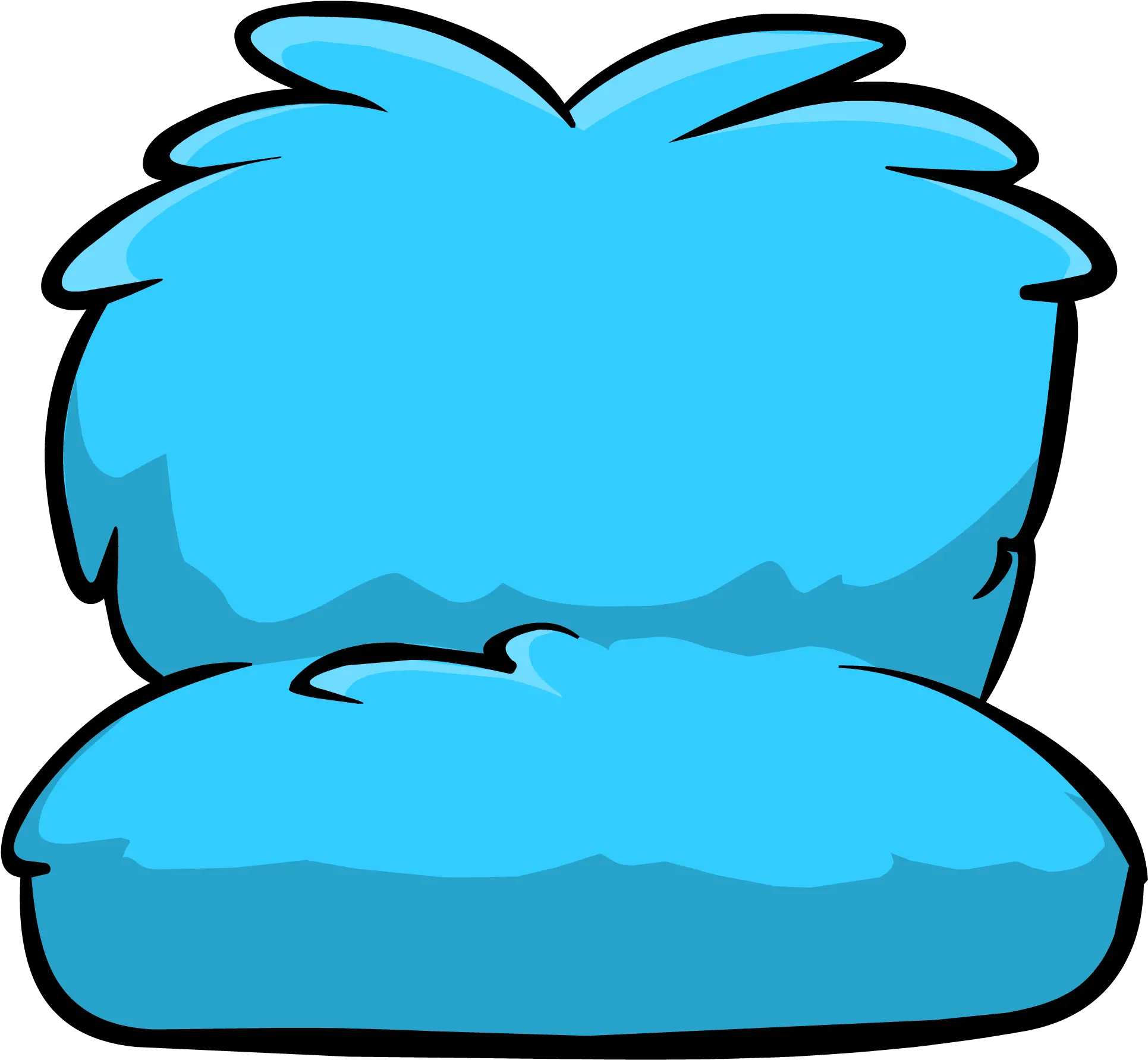  Fuzzy Blue Couch Icon Id 832 Sofa Club Penguin Id Png Sofa Icon Png