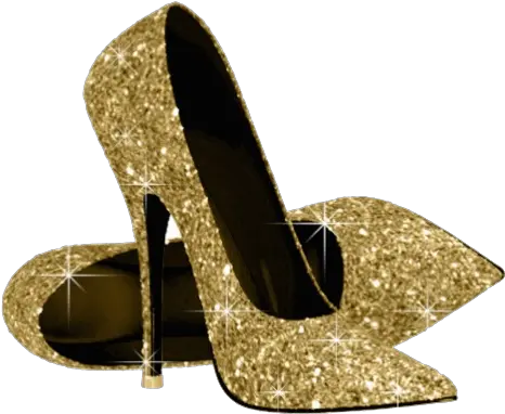  Download Free Gold Shoe Heels High Gold Heels Png Glitter Icon