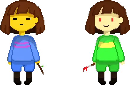  Frisk And Chara By Vietdung Transparent PNG