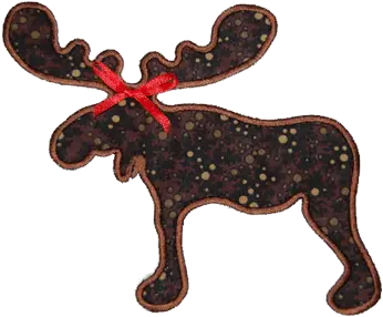  Moose Outline Animal Figure Png Santa Hat Transparent Gif