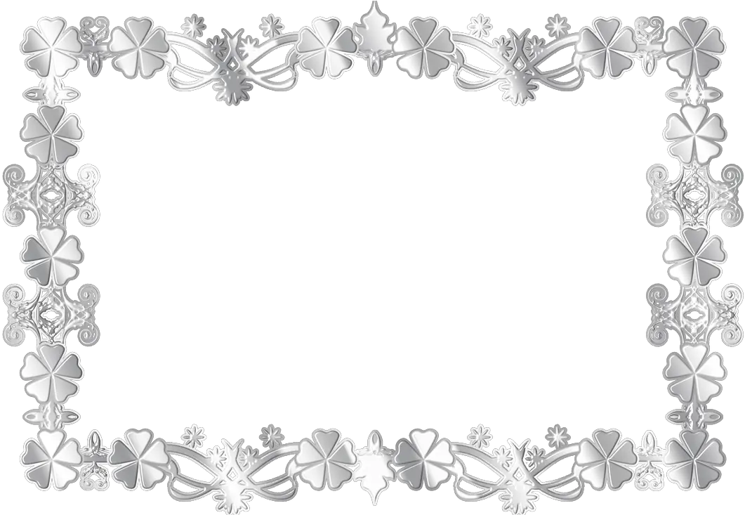  Floral Frame Png White Flower Border Png Frame Png Transparent