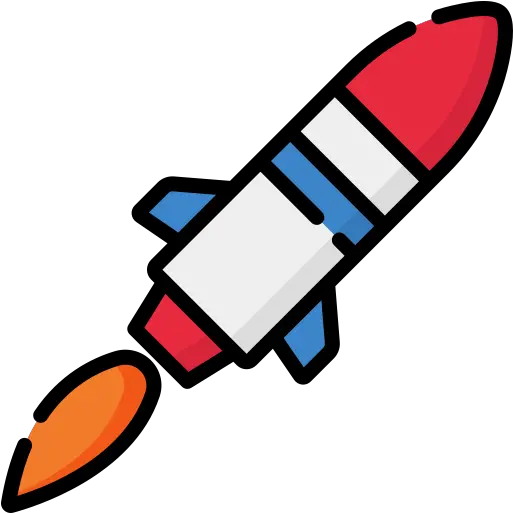  Rocket Vertical Png Rocket Flat Icon