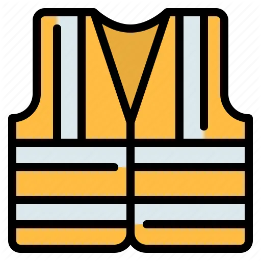  Construction Jacket Lifejacket Lifesaver Safety Vest Solid Png Life Saver Icon