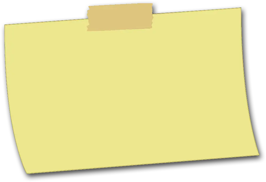  Note Clipart Posted Transparent Free Rectangle Sticky Note Png Notes Png