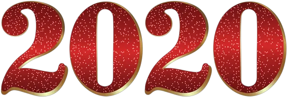  2020 Year Png Illustration Red Glitter Png