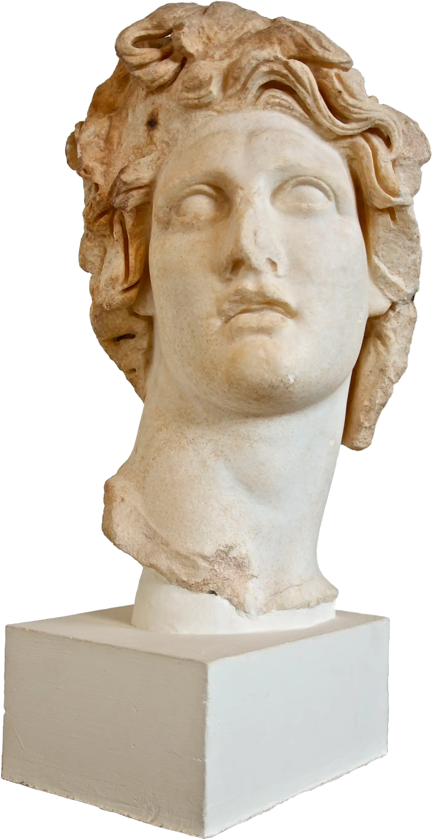  Vaporwave Statue Head Transparent Png Macintosh Plus Statue Png Sculpture Png