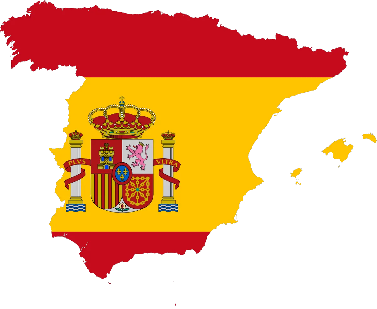 Flag Map Of Spain Spain Flag Map Png Spain Png