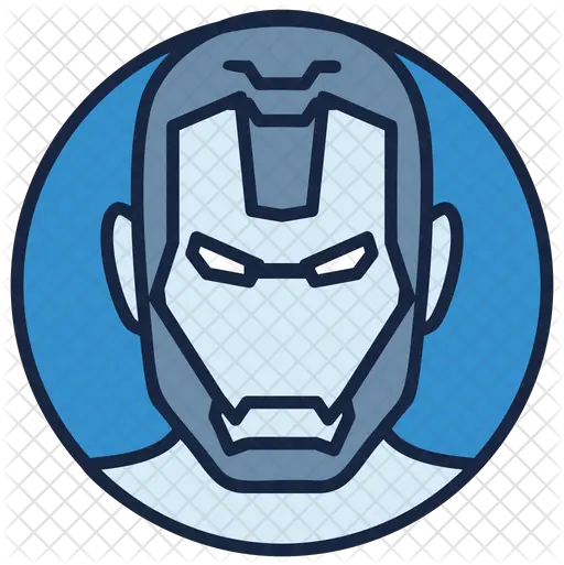  War Machine Icon Of Colored Outline Cartoon Png War Machine Png