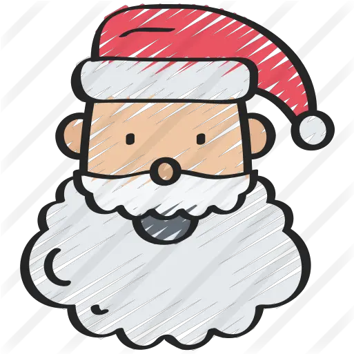  Santa Free Christmas Icons Santa Claus Png Santa Hat And Beard Png