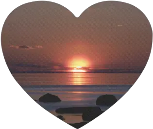  Shockwave Sunset Heart Lovely Png Sunset Transparent