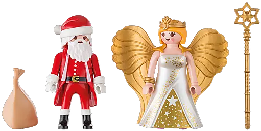  Playmobil Christmas 9498 Santa And Angel Playmobil 9498 Png Christmas Angel Png