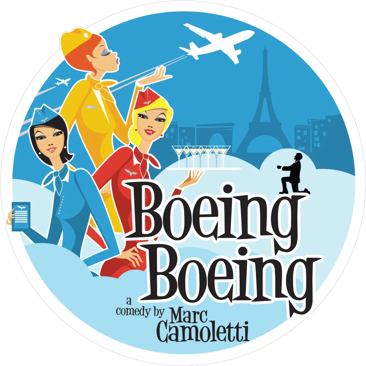  Americana Theatre Company Presents Boeing Presented Boeing Boeing Play Sign Png Boeing Logo Png