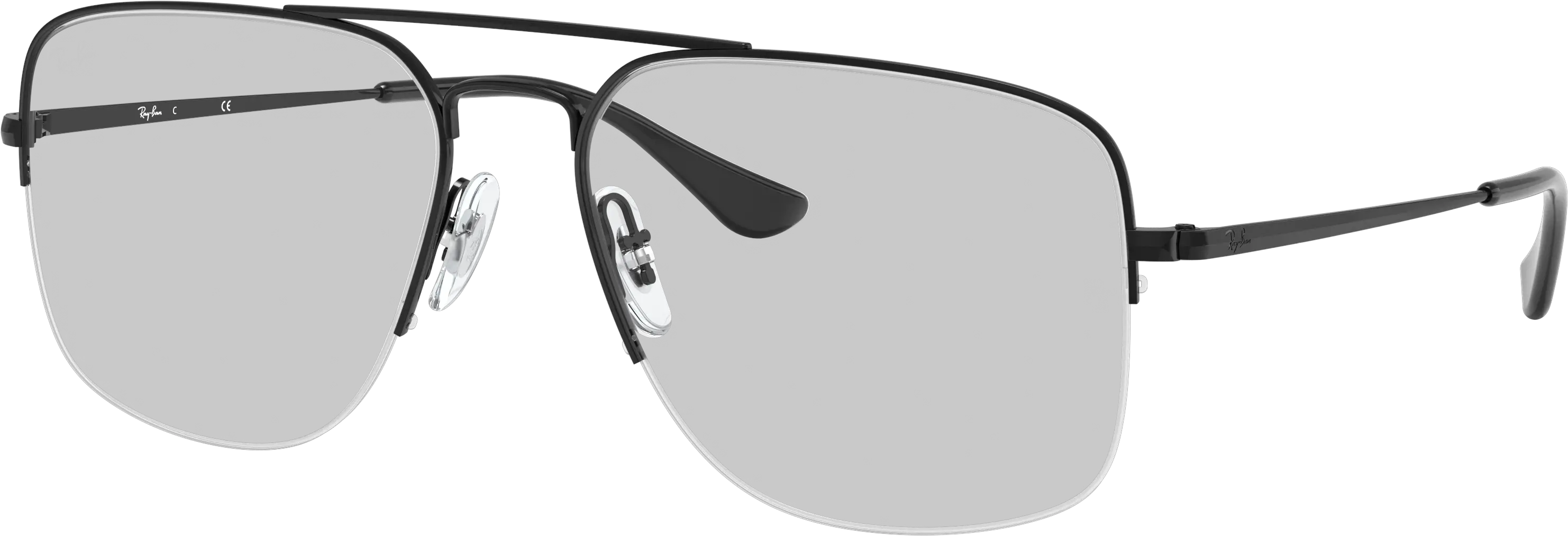  General Gaze Eyeglasses With Black Frame Ray Ban Full Rim Png Silhouette Rimless 7581 Titan Minimal Art The Icon