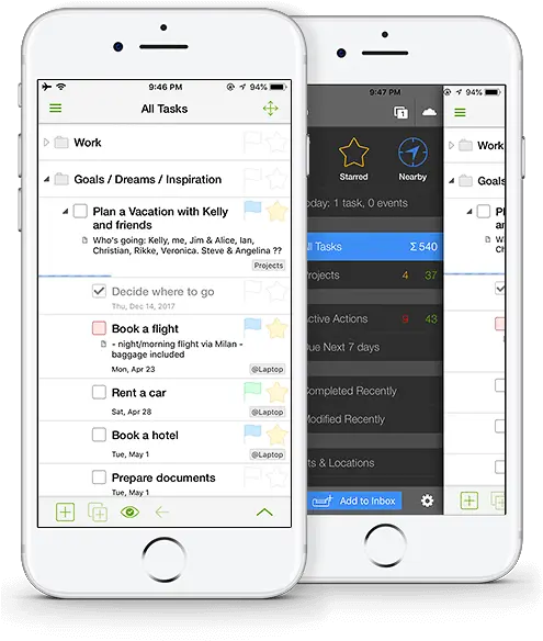  Iphone To Do List And Task List App Mylifeorganized Png Iphone Outline Png