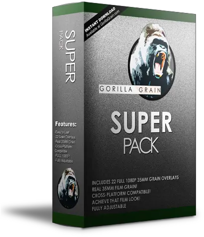  Gorilla Grain Super Pack Flyer Png Film Grain Png