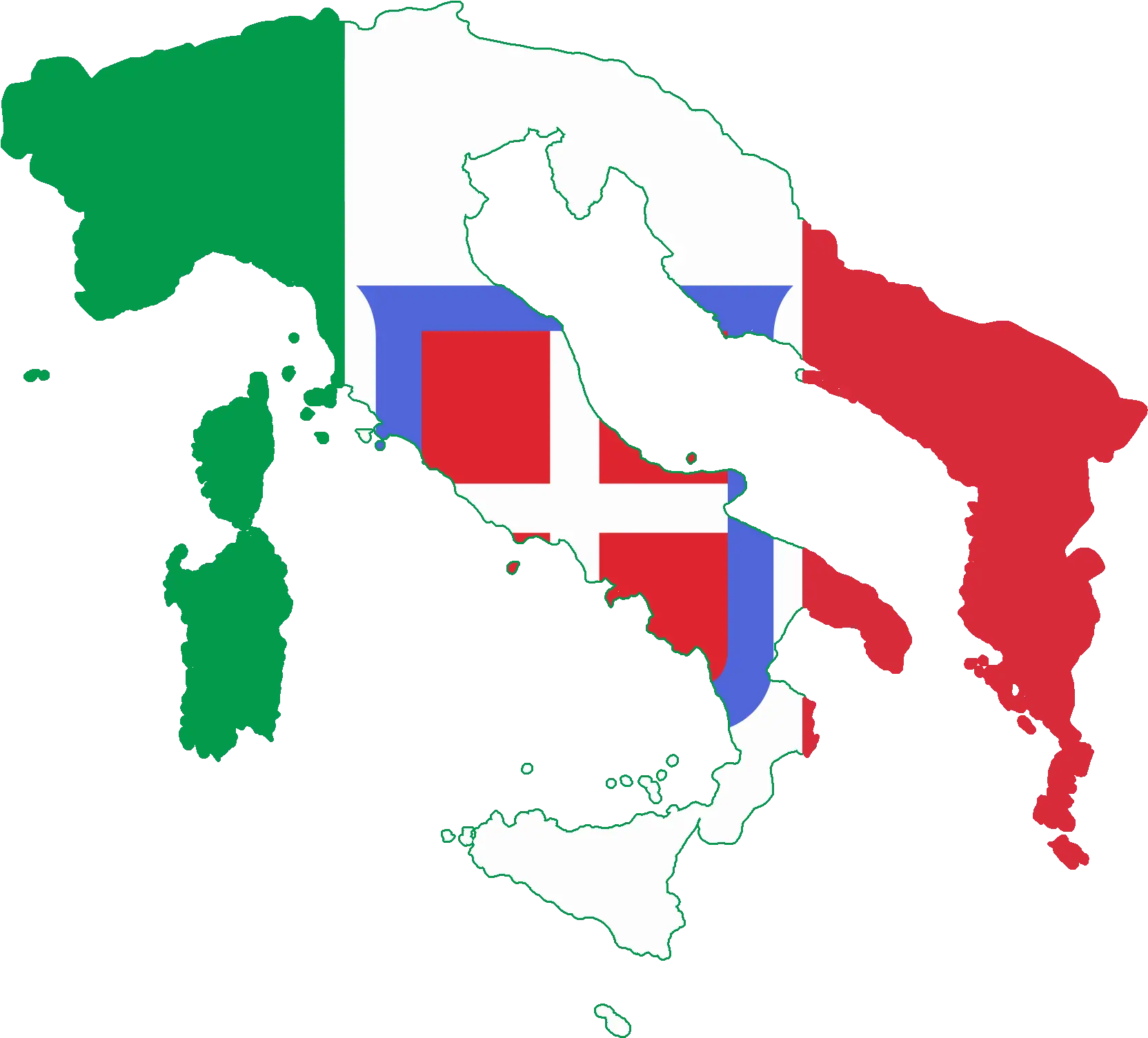  Flag Map Of Greater Italy Flag Of Italy Roman Empire Png Italy Png