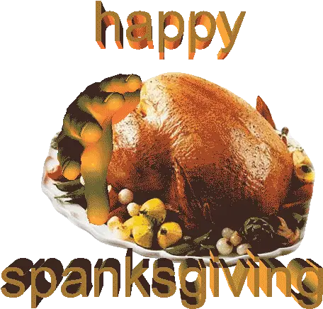  Extracrispy Transparent Spanking Sticker Turkey Gif Thanksgiving Transparent Gifs Png Turkey Transparent