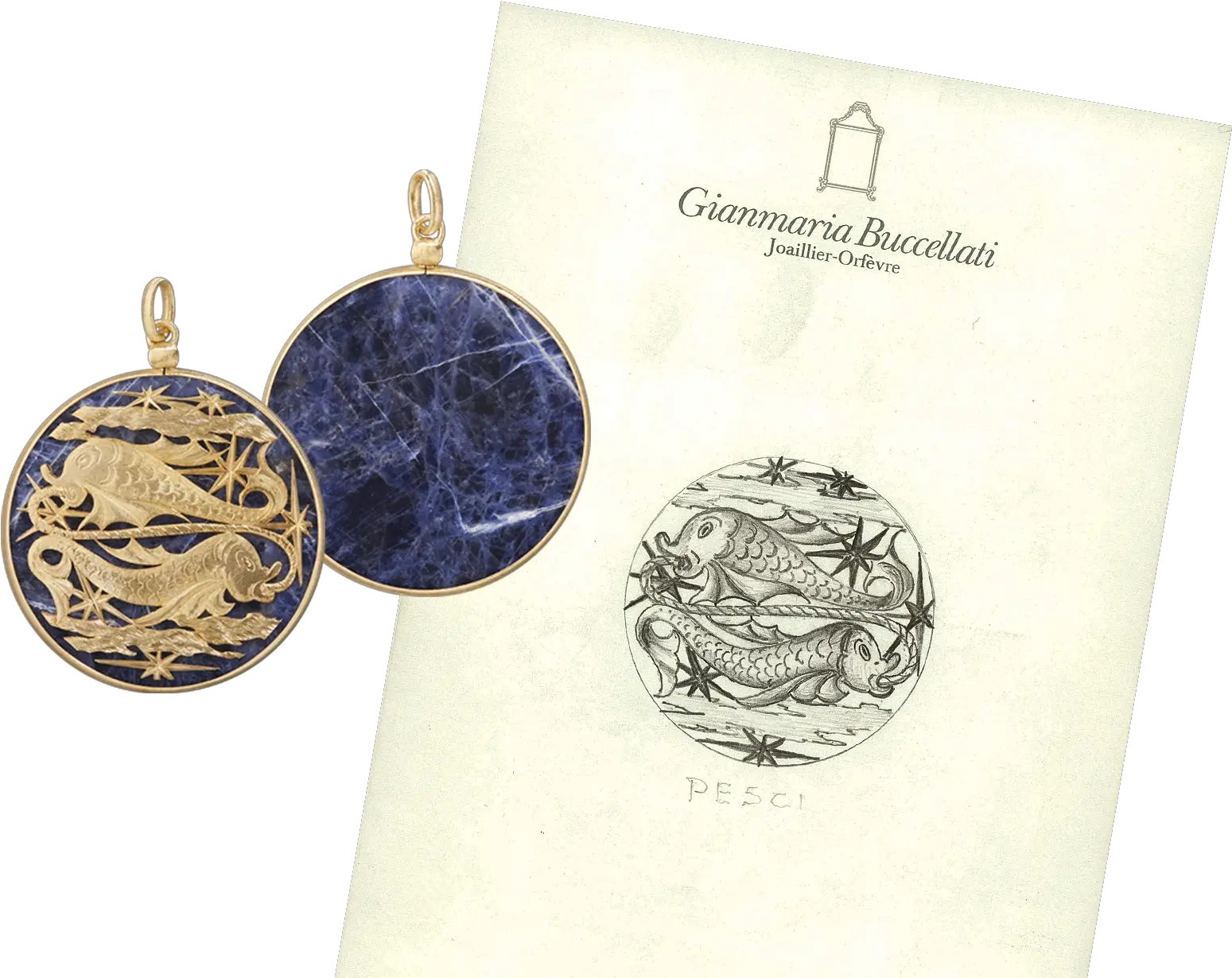  L4167 Jaupen014182png Buccellati Official Locket Pisces Png