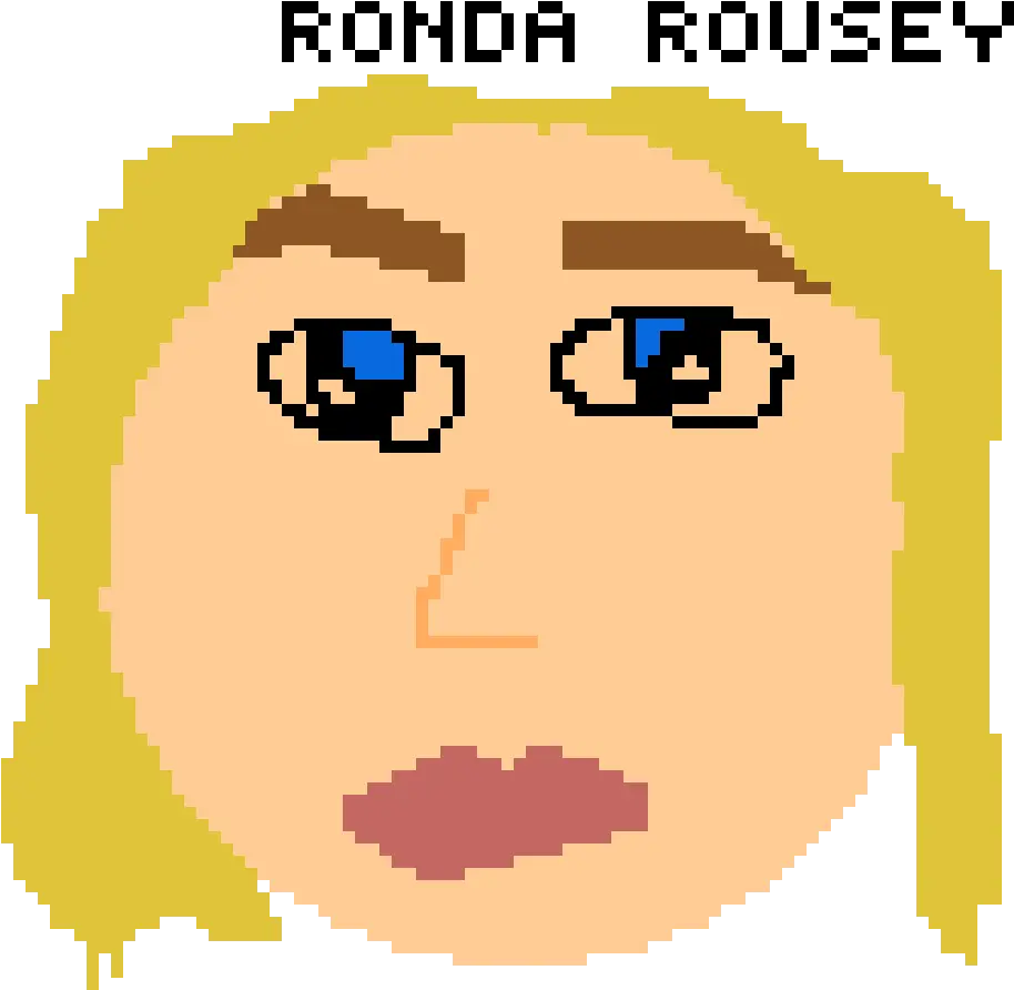  Pixilart Ronda Rousey By Anonymous Cartoon Png Ronda Rousey Png