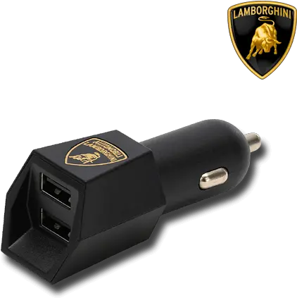  Dual Usb Lamborghini Car Charger Portable Png Lamborghini Car Logo